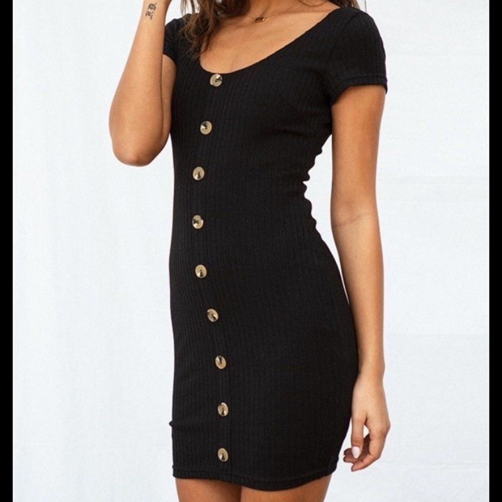 Sabo Skirt Black Alice Ribbed Dress | S​​